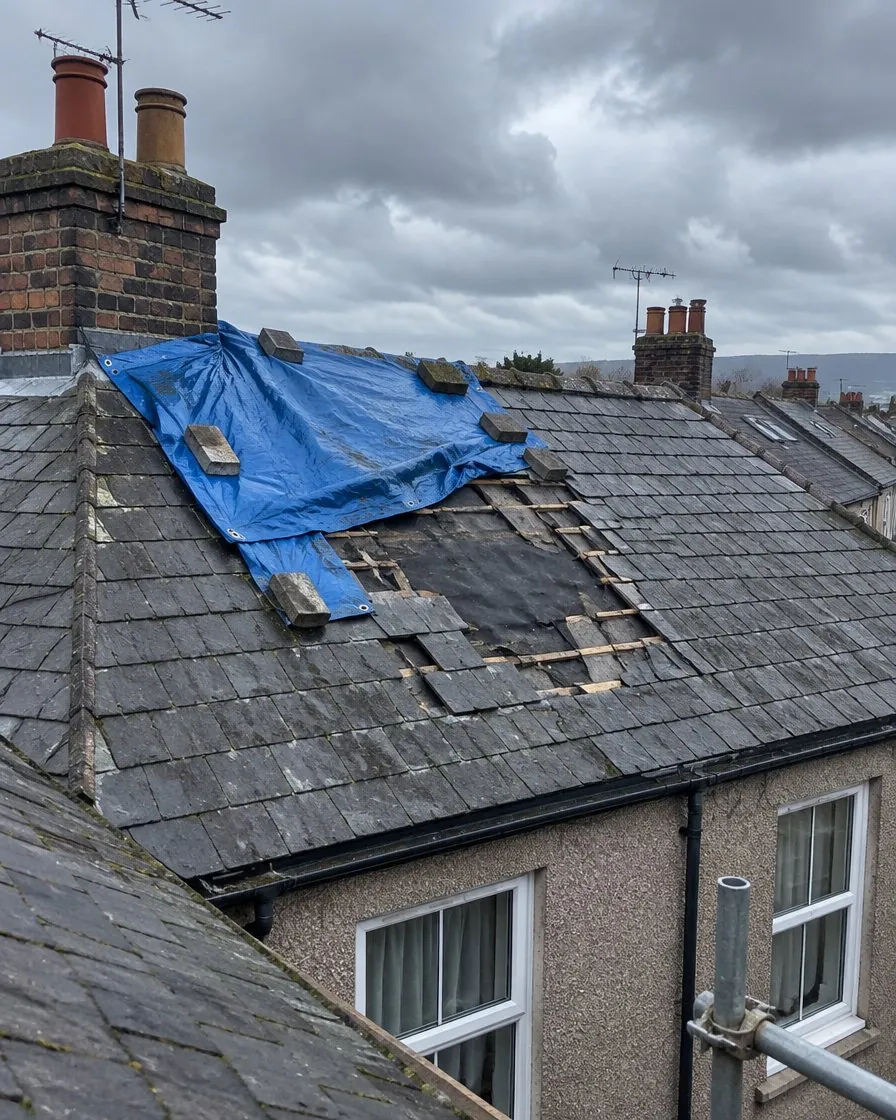 Storm damage and insurance work in St Austell